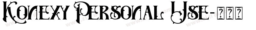 Konexy Personal Use字体转换